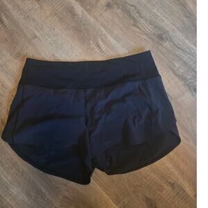 Lululemon Speed Up Black Running Shorts Size 12 - Lined - W7BBFT